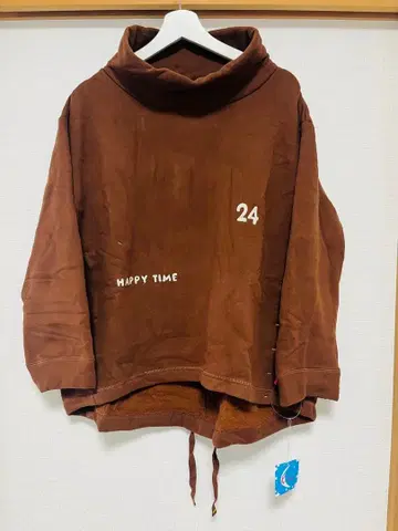 kikki 키키 브라운 하이넥 맨투맨 LL