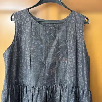 기모노 원단 오버롤 스커트