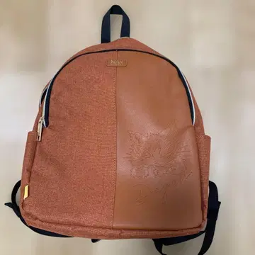 DAYAN 고양이 오렌지 캔버스 백팩