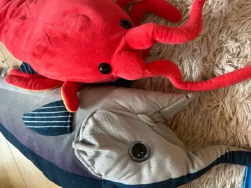 바다가재? 와 참치 대형 봉제 인형