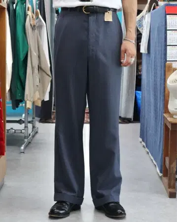 60s 70s CORBIN 울 슬랙스 빈티지 구제 의류 노턱