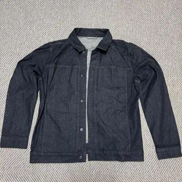 무인양품 다크 데님 버튼 프론트 자켓