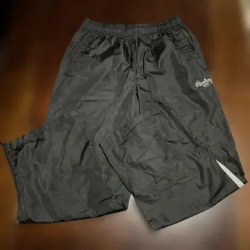 블랙 L 사이즈 지퍼 포켓 부착 팬츠