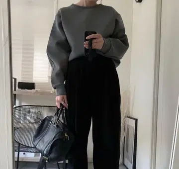 ENOF 던더볼 니트 볼륨 소매 풀오버