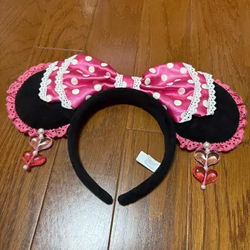 미니 마우스풍 머리띠 핑크