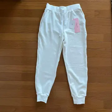 화이트 조거 팬츠 여성용