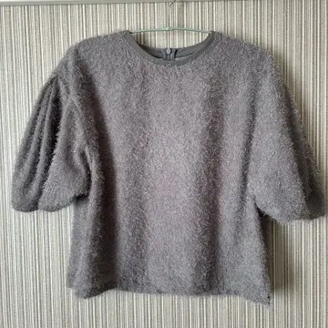 STYLEMIXER 그레이 벌룬 슬리브 반팔 상의