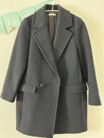 블랙 체스터 코트 사이즈 36