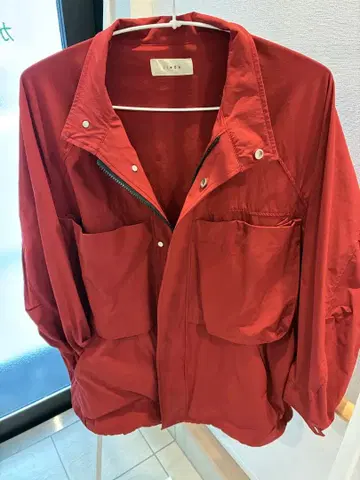 JieDa 빨간색 오버 사이즈 자켓