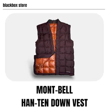 새상품급 mont-bell 다운 한텐 베스트 몽벨 반점