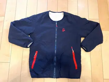 CHUMS 플리스 자켓 M 화이트/네이비