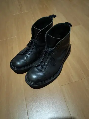 REGAL 블랙 부츠 러버 솔