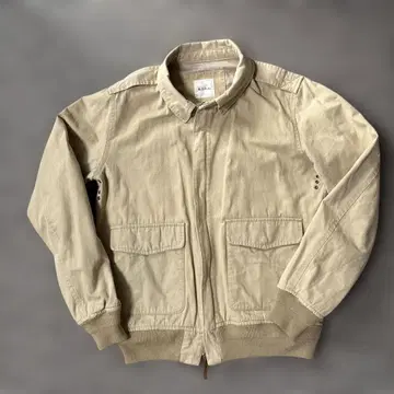 A2 플라이트 자켓 M.I.D.A. 베이지 집업 블루종 46