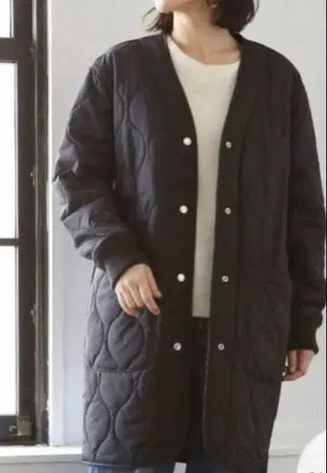 코엔 퀼팅 하프 코트