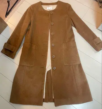 [ index ] 여성용 롱 코트 브라운 새상품급