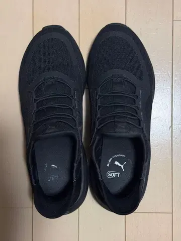 PUMA SOFTRIDE FLEXLACE EASE 블랙 26.5cm