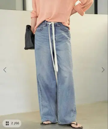 새상품 R'IAM 리암 Plage SUPERLOOSE 데님 38