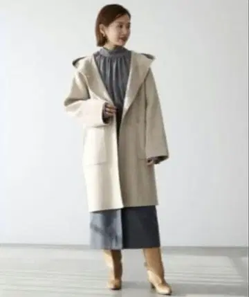 IENA 이에나 슈퍼160 더블 페이스 후드 코트