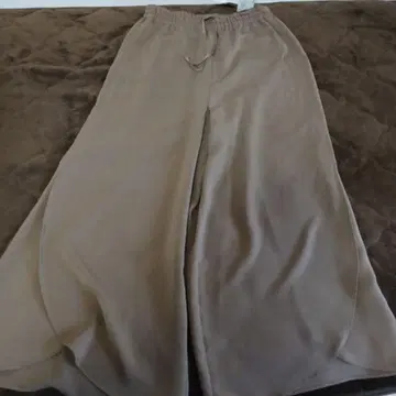 NOBLE 베이지 와이드 팬츠