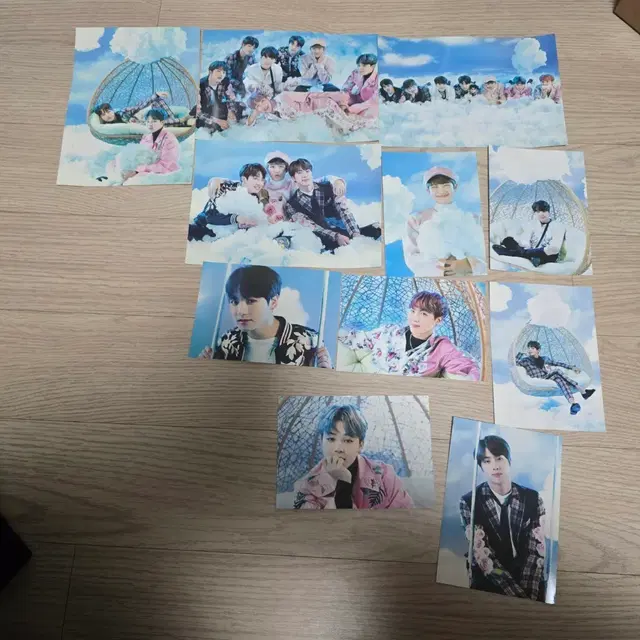 방탄 윙즈투어 트릴로지 인화사진 일괄양도. bts