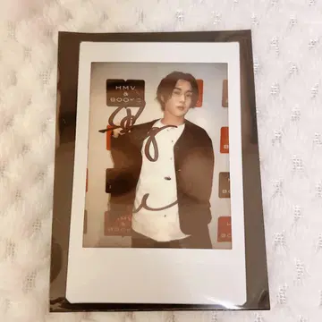 타무라 신 친필 사인 폴라로이드