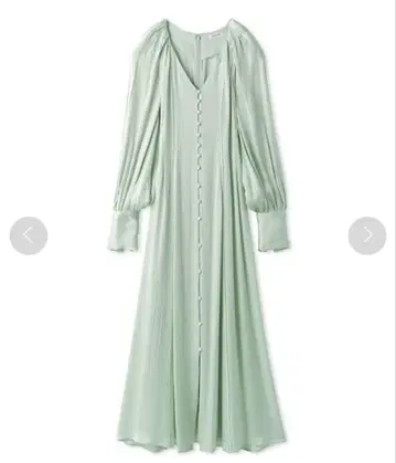 FRAY I.D 파이핑 디자인 새틴 턱 원피스 민트