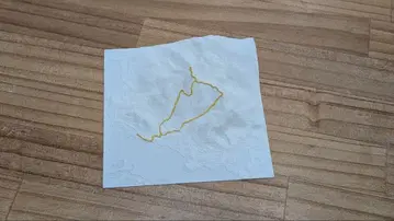 보협산 모형 1/50,000 10cm 사방 극락사 상원사 순환 루트