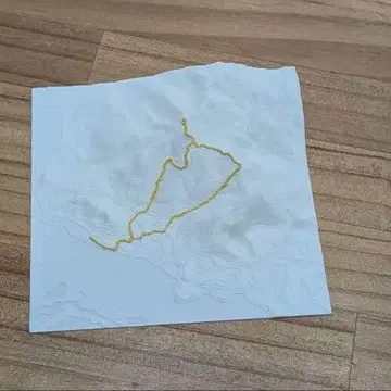 보협산 모형 1/50,000 10cm 사방 극락사 상원사 순환 루트