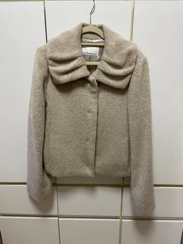 M-premierBLACK 베이지 숏 자켓 34