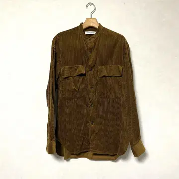 UNITEDARROWS 코듀로이 노카라 셔츠 S