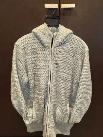 타카큐 (TAKAQ) 풀 집업 후드 부착 그레이 후드티