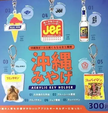 오키나와 기념품 아크릴 키링 가챠 오키나와 한정판