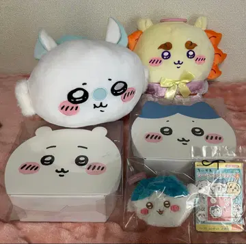 치이카와 (먼작귀) 하치와레 트렁크 케이스 모몽가 시사 봉제 인형 씰