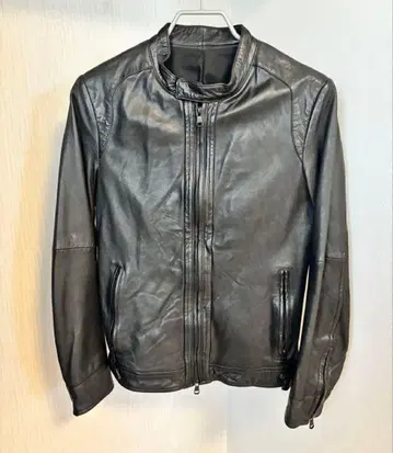 ABAHOUSE 램 가죽 싱글 라이더 자켓