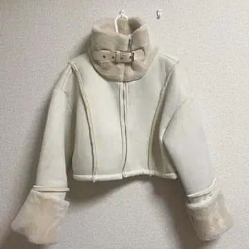 크롭 자켓 화이트