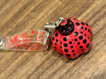 쿠사마 야요이 호박형 키링 레드