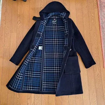 글로벌 더플 코트 영국제 네이비