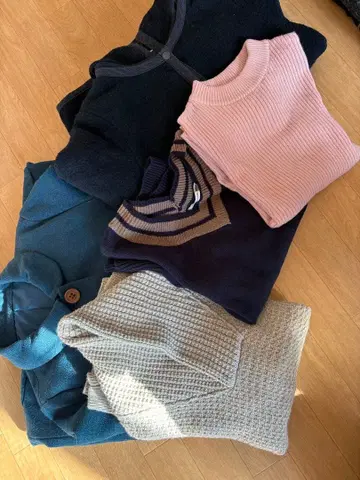 여성용 묶음 판매 코트 니트