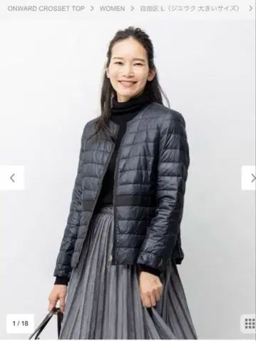 블랙 다운 자켓 사이즈 44