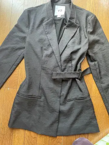 Y-3 블랙 테일러드 자켓 벨트 포함