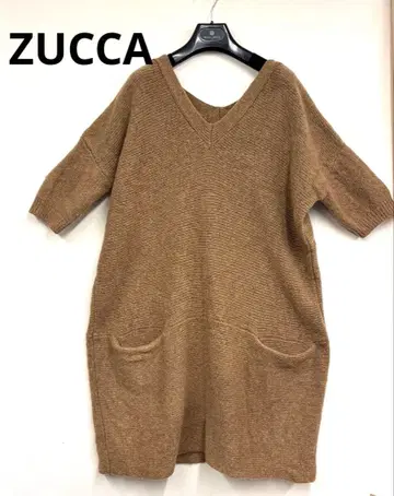 ZUCCA 카멜 니트 튜닉