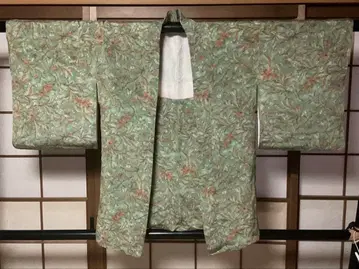 꽃무늬 연한 녹색 겉옷 1213