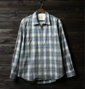 PABLO VINCI Ombre check zip shirt