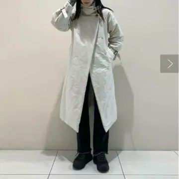 충전솜 라이트 트렌치코트 아이보리