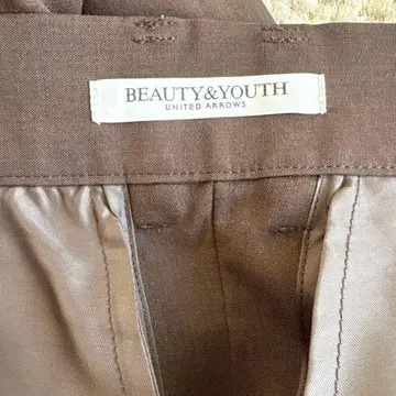 BEAUTY&YOUTH 브라운 와이드 레그 슬랙스