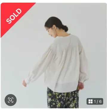 [ 북유럽 생활 잡화점 ] 체크 짜임 개더 블라우스