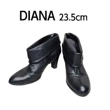 DIANA 블랙 숏부츠 23.5cm