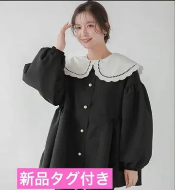 fitmore 펄 버튼 자켓 블랙