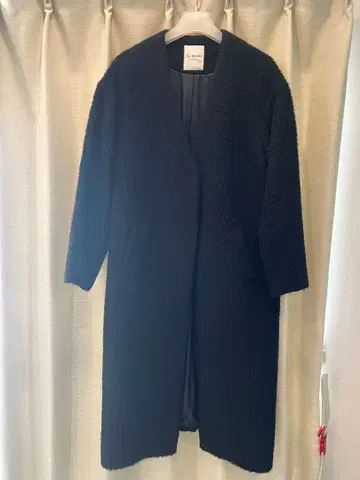 Ray BEAMS 블랙 롱 코트