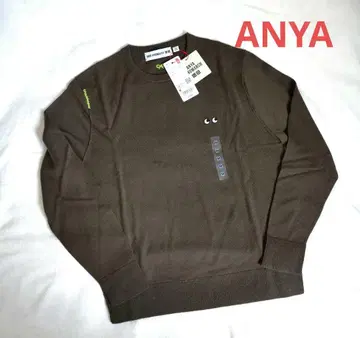 유니클로 아냐 메리노 크루넥 스웨터 올리브 사이즈 M